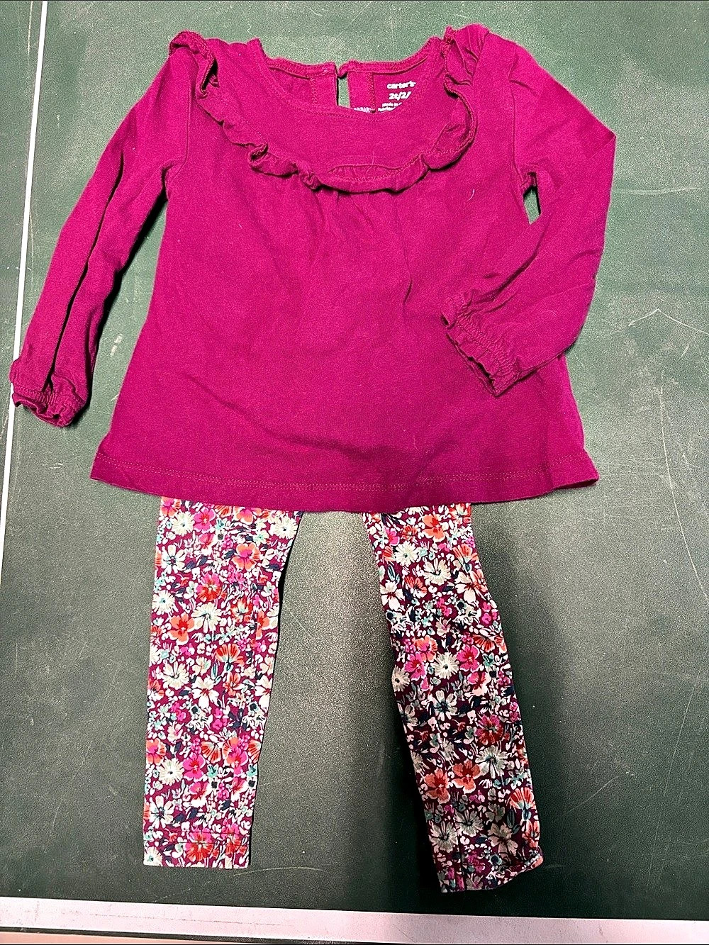 Carter's Girls Floral Matching Set Size 2T